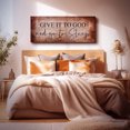 thumbnail image 3 of Give It To God and Go To Sleep, Above Bed Wall Decor for Bedroom, Give It To God and Go to Sleep Canvas, Ready To Hang for Bedroom Home Wall Decor 16x40, 3 of 7