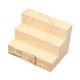 thumbnail image 4 of Estante para casa de muñecas a escala 1/12 CUTICAT soporte de exhibición de 3 niveles Grano de madera, 4 of 8