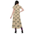 thumbnail image 3 of Moomaya Robe Tunique à Fente avant pour Femmes, Manches Courtes, Kurti Imprimée, Tenue d'Été, 3 of 5