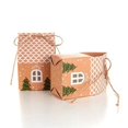 thumbnail image 2 of 50 Piezas Papel Kraft Forma de Casa con Cuerda Bolsa de Dulces Bolsa de Regalo Caja de Embalaje de Galletas Colgante de Navidad DecoracióN de Fiesta, 2 of 5