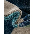 thumbnail image 4 of Unique Loom Chromatic Collection Area Rug - Seaside (8' Round Navy Blue/Beige), 4 of 7
