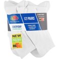 Men's Big & Tall Ankle Socks Value 12Pack