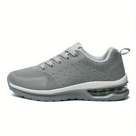 

Lightweight Air Cushion Weaving Sneakers Breathable Mesh Lace Up Running Sports Shoes Women‘s Footwear