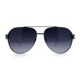 thumbnail image 4 of Mens Polarized Luxury Metal Tear Drop Shape Officer Double Bridge Sunglasses Gunmetal White - Smoke, 4 of 8