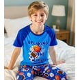 thumbnail image 3 of Boys' Pajamas Set Short Sleeves Tops & Long Pants 2-Piece Printed Kid Sleepwear Pajamas Set for Boys 6-14Y, 3 of 7