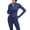 Navy Blue, variant on Women's Athletic Jackets Yoga Workout Jacket Full Zip Tops with Long Sleeve and Thumb Holes for Gym Running Activewear(M,Coffee)