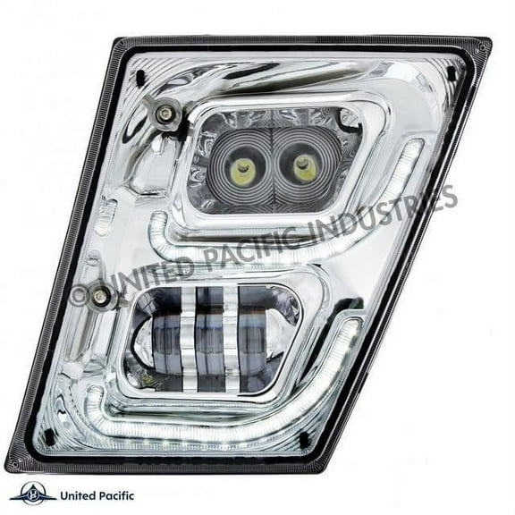United Pacific 32594 Fog Light Chrome, High Power Led, Driver Side, With