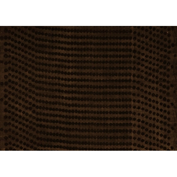 Ahgly Company Indoor Rectangle Abstract Orange Modern Area Rugs, 3' x 5'