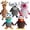 5 Different Animals-Critter Zoo, variant on Stuffed Crinkle Squeaky Dog Toys: 5 Pack Cute Animal Plush Toys For Small Medium Size Dogs Durable Puppy Boredom And Calming Aid