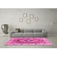 thumbnail image 3 of Ahgly Company Indoor Rectangle Abstract Pink Modern Area Rugs, 7' x 10', 3 of 4