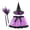 A-Purple, variant on mgoYE Girls Halloween Dress Halloween Witchtume Set - Princess Skirt with Hat for Carnival Party Size 5-6 Years