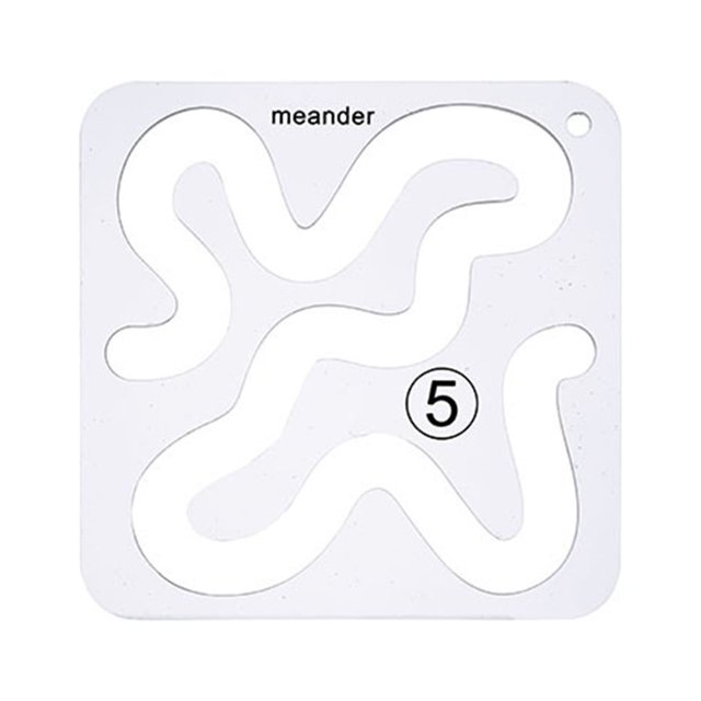 Vaidha Règle de Patchwork en Acrylique DIY Couture Kit de Couture Creux en Forme Spéciale Gabarit de Patchwork