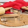 thumbnail image 5 of 3 Pieces Dog Bone Cookie Cutters Set, Dog Treats Cookie Cutter, Dog Bone Shapes Cutters, Homemade Dog Biscuit Treats Cutters, Coated with Soft PVC for Protection, 2.4" 3.2'' 3.9'', 5 of 7