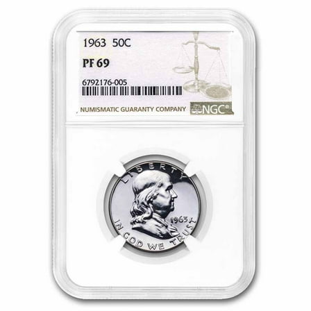 1963 Franklin Half Dollar PF-69 NGC