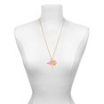 thumbnail image 2 of Delight Jewelry Acrylic Large Pink Cheer Megaphone - Gold-tone Class of 2026 Graduation Zoey Charm Necklace, 28", 2 of 4