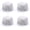 White, variant on HOMEIORA 4 Pack Faux Fur Ribbons Fabric Shaggy Fur Fabrics DIY Crafts Fluffy Strips - Colorful