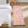 thumbnail image 3 of Yayeee Runner Rug for Bedroom 2'x6' Machine Washable Hallway Non Slip Mat, Gradient Pink Stars, 3 of 8