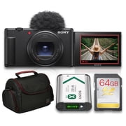 Sony ZV-1 II Digital Camera Black | 20.1MP 1" Sensor 4K Video 18-50mm Zoom Flip Screen