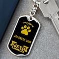 thumbnail image 6 of Japanese Chin Keychain Stainless Steel or 18k Gold, 6 of 10