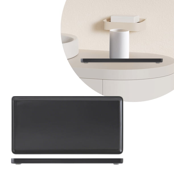 Bandeja De Cerámica Para Joyas Bandeja Rectangular Para El Baño Portacepillos De Dientes Y Organizador Para Tocador Y Baño