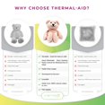 thumbnail image 4 of Thermal-Aid Zoo — Bella The Pink Bear — Kids Hot and Cold Pain Relief Heating Pad Microwavable Stuffed Animal and Cooling Pad — Easy Wash, Natural Sleep Aid — Pregnancy Must-Haves for Baby, 4 of 5