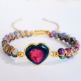thumbnail image 5 of Deeceymbur Adjustable Jasper Heart Bracelet Love Forever Gift for Women Natural Stone Inspirational Message Rope Design Customizable Length Encouragement Jewelry Daily Wear, 5 of 5