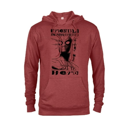 Marvel Spider-Man: No Way Home Friendly Neighborhood Hero - Pullover Hoodie for Adults  Customized-Red Heather