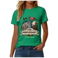 thumbnail image 6 of COMVALUE USA 250 Years of Independence Heritage T-Shirt 1776-2026 Anniversary (Green, XXL), 6 of 8