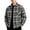 Black, variant on Men's Oversized Buffalo Plaid Flannel Shirt Point Collar Single Pocket Loose Casual Shacket Comfort