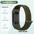 thumbnail image 4 of MYKOMI 3 Pack Nylon Watch Band Compatible with Fitbit Charge 6 / Fitbit Charge 5 Band,Adjustable Braided Straps Band Soft Breathable Stretchy Loop Strap for Charge 6 / Charge 5, 4 of 6