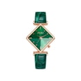 thumbnail image 1 of Reloj de cuarzo para mujer, relojes para mujer, moda para mujer, cristal dorado, cuero, analógico, reloj de pulsera de cuarzo, el reloj, 1 of 3