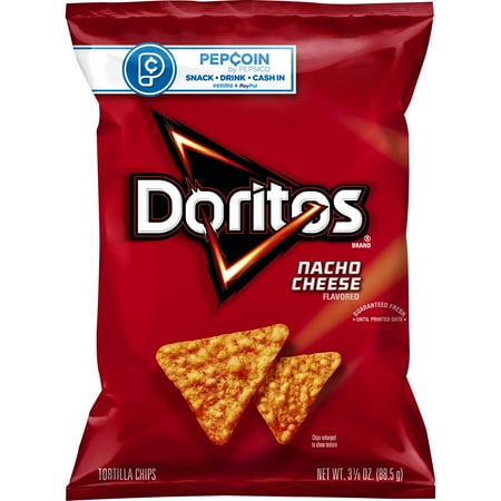 Doritos Nacho Cheese Flavored Tortilla Chips, 3.125 oz Bag