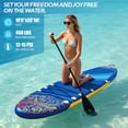 thumbnail image 2 of AISUNSS Inflatable Stand Up Paddle Board Wide SUP with Full Accessories,Anti-Slip EVA Deck, for Youth & Adults, 2 of 6