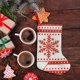 thumbnail image 1 of Fiudx Ofertas relámpago Calcetines pequeños de copos de nieve de lana para decoración navideña, juego de cuchillo y tenedor de punto para Navidad, adornos para árbol de Navidad, bolsa de regalo, 1 of 5