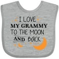 thumbnail image 3 of Inktastic I Love My Grammy to the Moon and Back Boys or Girls Baby Bib, 3 of 4