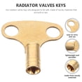 thumbnail image 6 of LEORX Water Shut Off Key Radiator Valve Key Golden 1Set, 6 of 8
