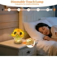 thumbnail image 4 of Birthday Gifts for Women, Gift Basket for Mom Sunflower Cordless Table Lamp, Crystal Lamps Touch Bedside Lamps Infinitely Dimming with USB Charge Night Light for Bedroom, 4 of 4