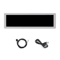 thumbnail image 1 of 8.8 Inch USB Monitor 1920x480 PC Case Secondary Screen Desktop RGB Ambient Screen,IPS Panel, Type-C Interface Silver, 1 of 7