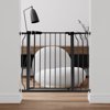 EDX 30" Height Walk Through Dog Gate, Pressure Mounted with Auto-Close and Hold-Open Features, Fits 29.1–38.5 Inch Openings, Black