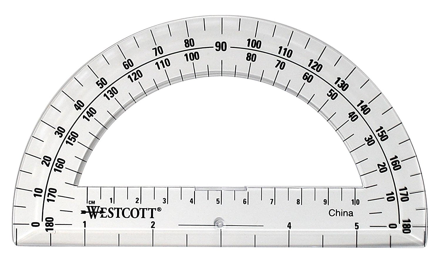 Plastic Protractor 180 Degree Protractor for Kids,Clear 2 Pcs Drafting Tools Circle Protractor 