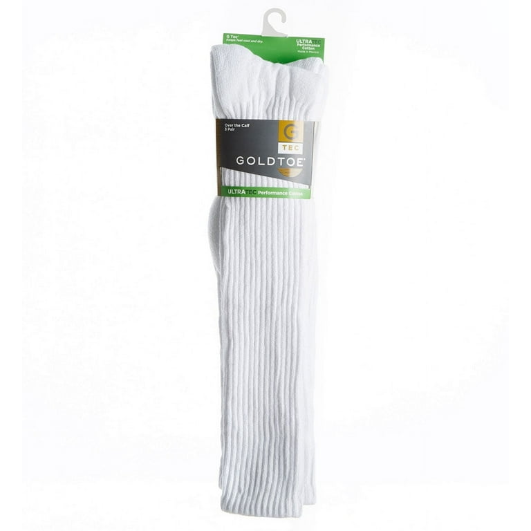 GOLDTOE, Cotton Ultra Tec Over the Calf Socks, Pack of 3, Men - Walmart.com