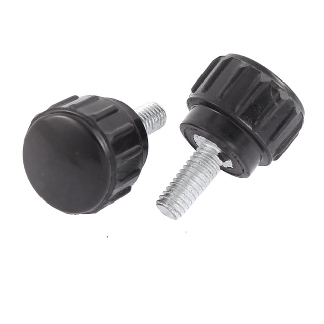 Unique Bargains M4 x 10mm Vis à Tête Ronde Boutons de Serrage Moletés 2 Pcs
