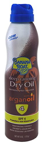 banana boat argan oil spray