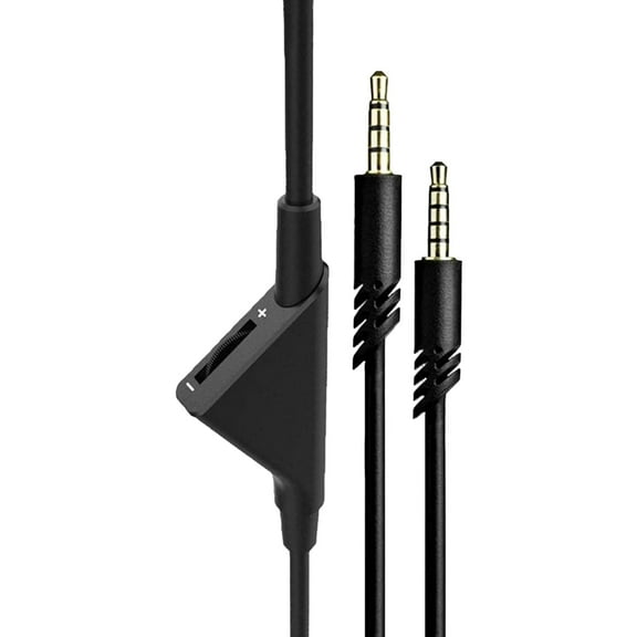 Replacement for Astro A10 Cord, 2.0 M Audio Gaming Volume Control Headset Cable Braided Wire Also Works with A40/A40TR for Smartphone Tablets MP3 Players (Black,Size:78.7inch/6.5ft)