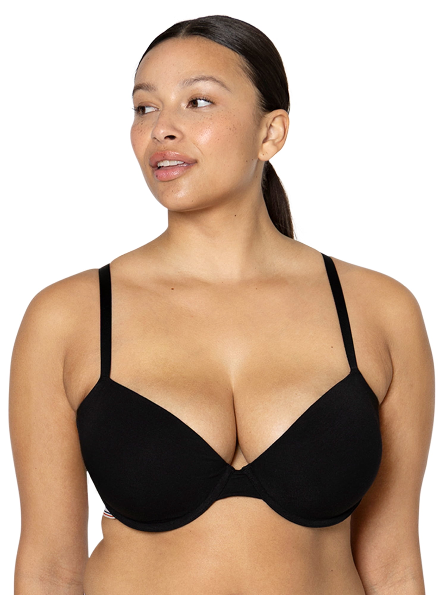 fresh collection by Fruit of the Loom Women's Cotton Demi Push-Up Bra
