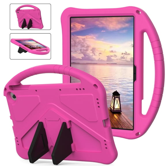 Fire Max 11 Tablet Case for Kids (13th Generation, 2023 Release), Dteck Lightweight Shockproof Kid-Proof Cover with Handle Kickstand for Amazon Kindle Fire Max 11, Rose