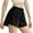 Black, variant on Uaswgudfs Women's High-Waisted Stretch Casual Shorts - Elastic Waistband & 5” Inseam for Sporty or Everyday Wear Black S