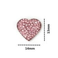 thumbnail image 4 of 6Pcs Crystal Rhinestone Decoration Stickers Heart Shape Car Interior Button Decorative Decals Bling Crystal Rhinestone DIY Car Decoration Sticker Car Rhinestone Embellishment, 4 of 9