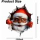 thumbnail image 2 of Adhesivo de pared navideño de Papá Noel | Vinilo de PVC desprendible para decoración navideña | Decoración festiva para árbol de Navidad | Fácil de aplicar sin pegamento | Decoración de temporada, 2 of 9