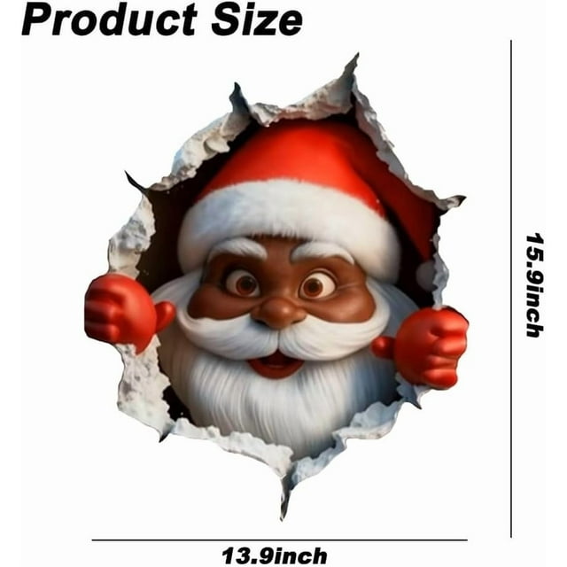 Christmas Tree Decorations Santa Claus Christmas Tree Festival Party Store Showcase Home Decoration Wall Stickers Family Tree Wall Sticker